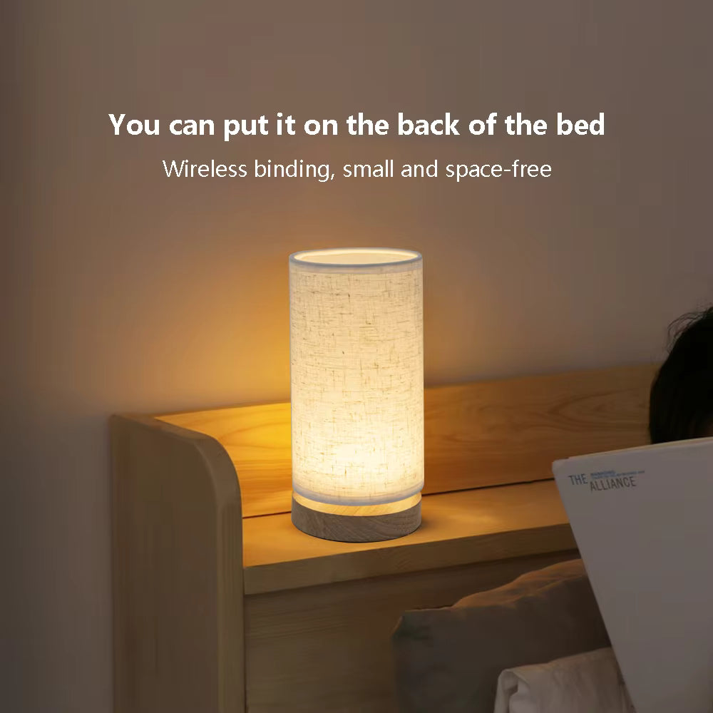 Hearth Jute & Wood Table Lamp