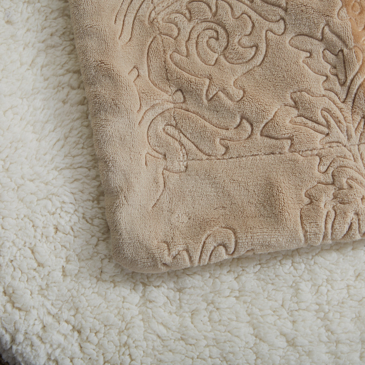 Champagne Bloom Sherpa Throw
