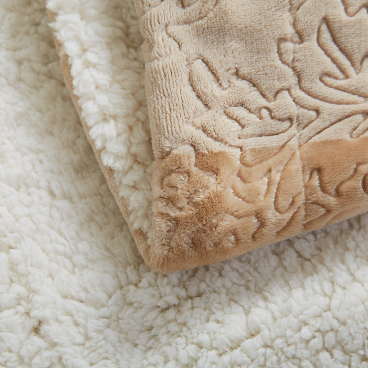 Champagne Bloom Sherpa Throw
