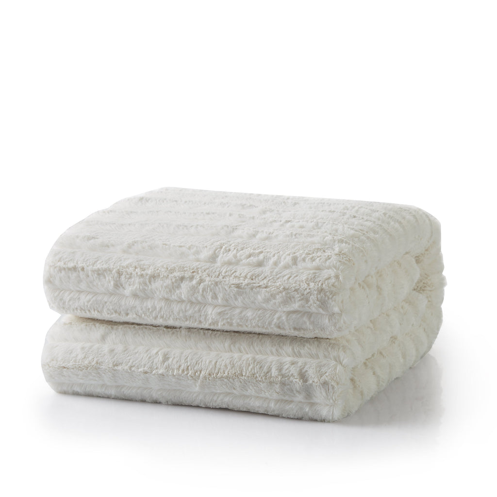 Ivory Cloud Sherpa Throw