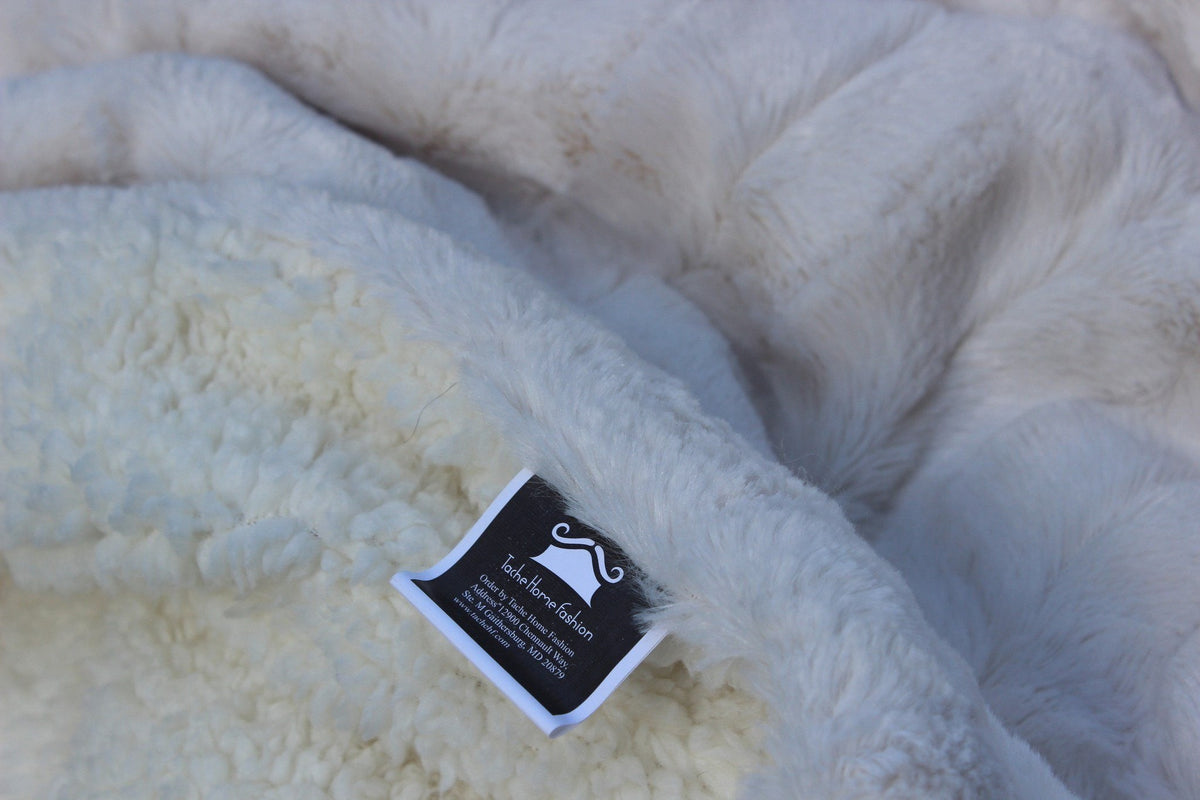Ivory Cloud Sherpa Throw