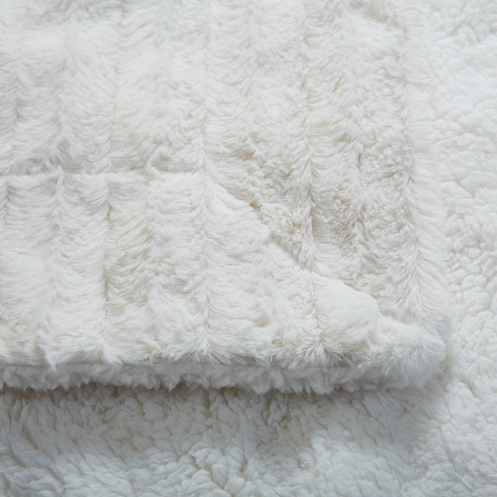 Ivory Cloud Sherpa Throw