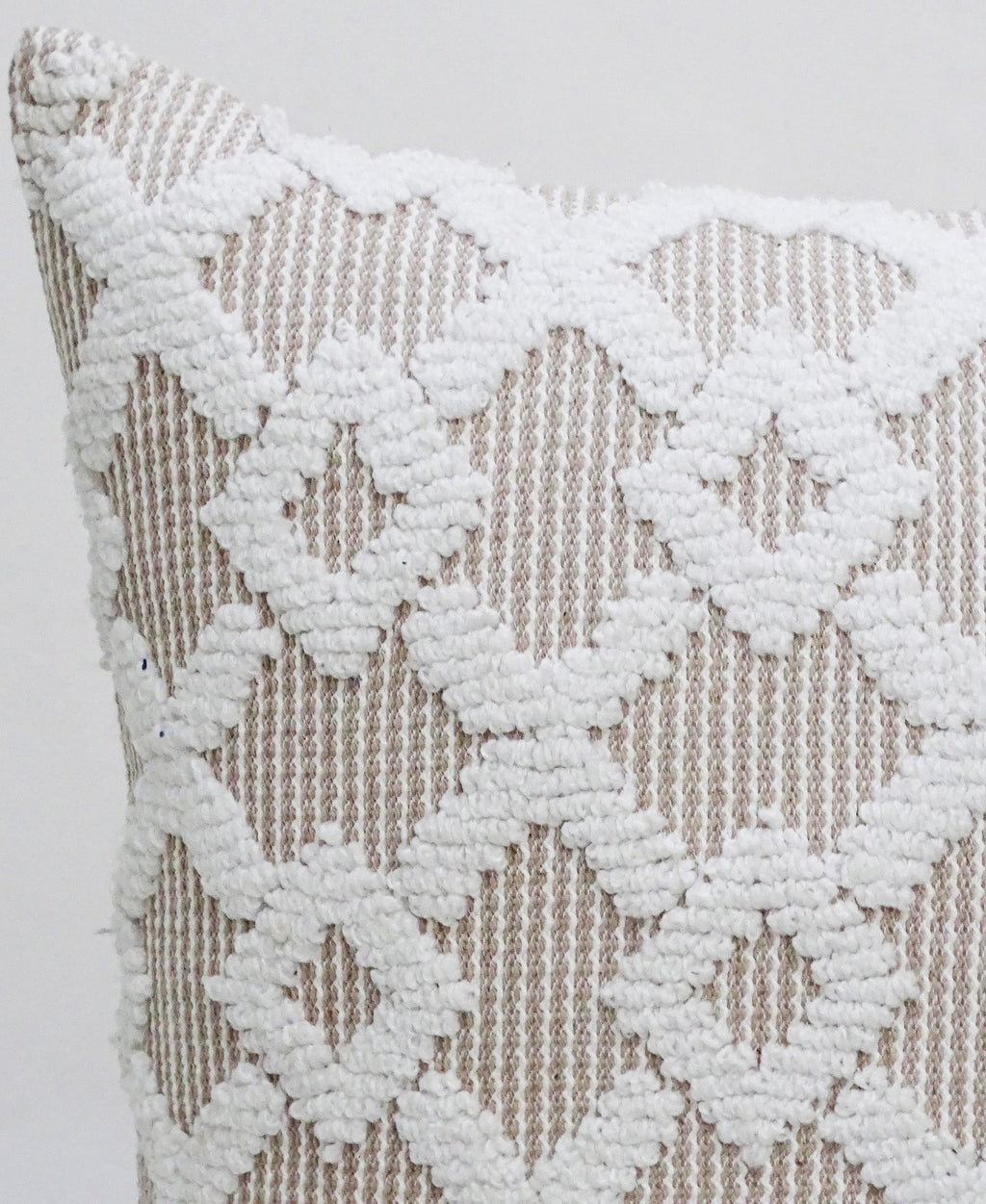 Haven Beige Geometric Pillow