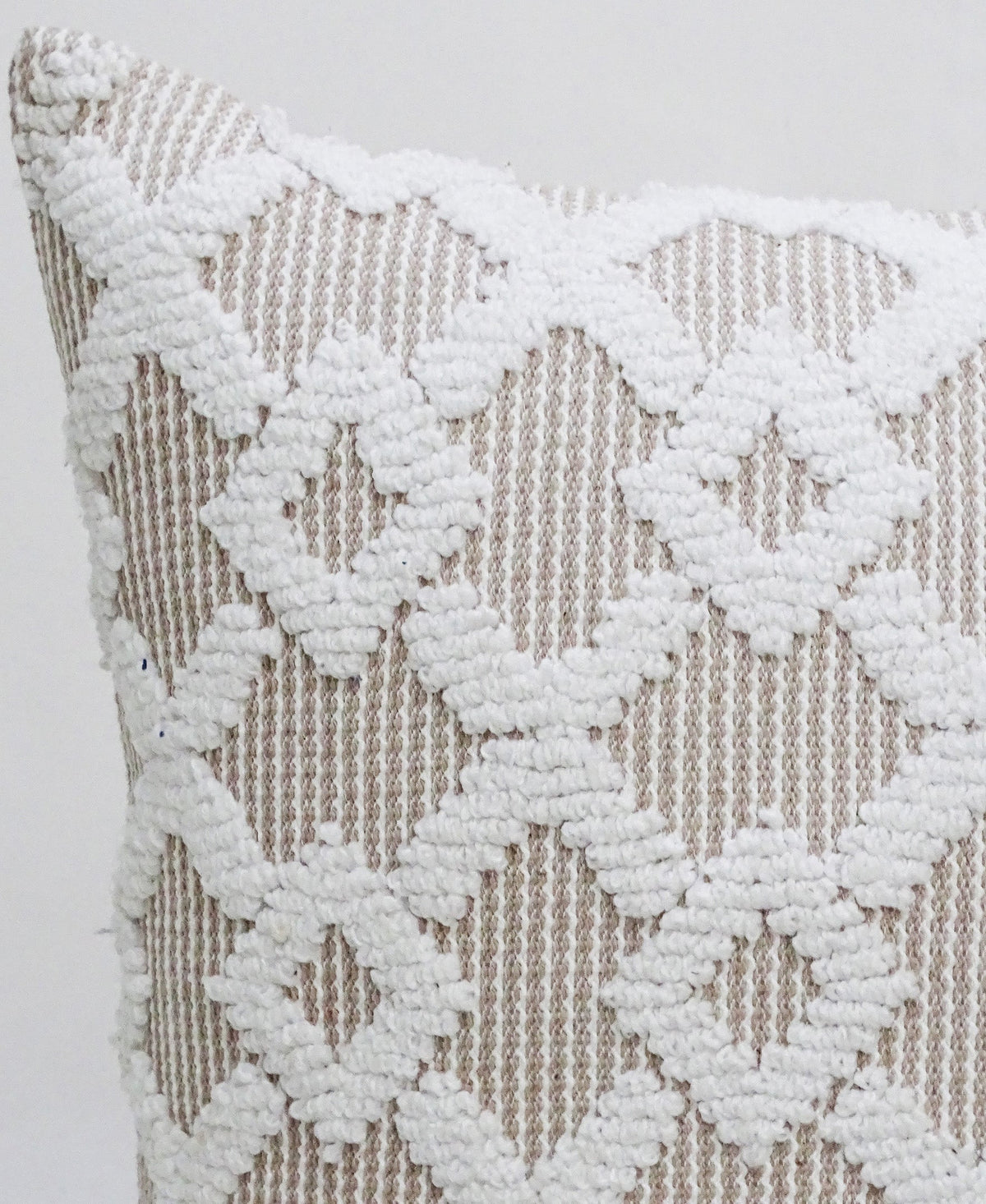 Haven Beige Geometric Pillow