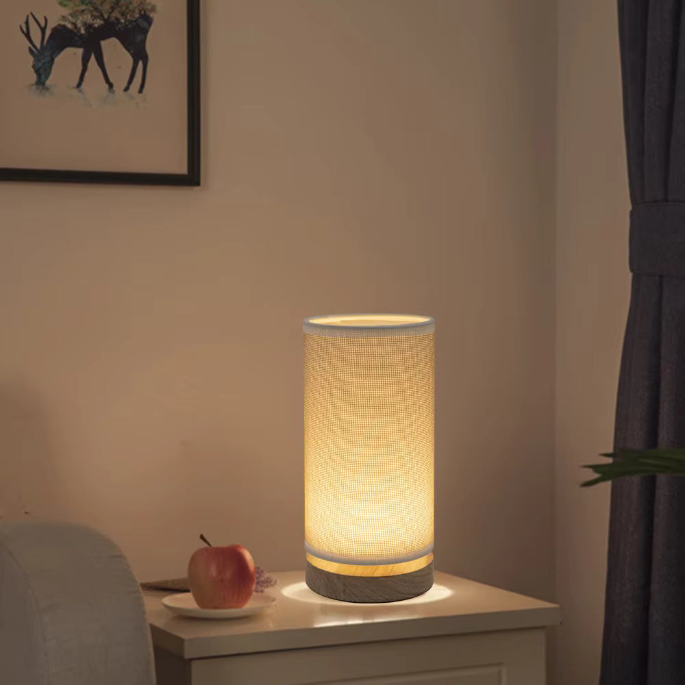 Hearth Jute & Wood Table Lamp