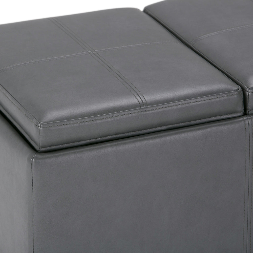 Haven Stone Tray-Top Storage Ottoman