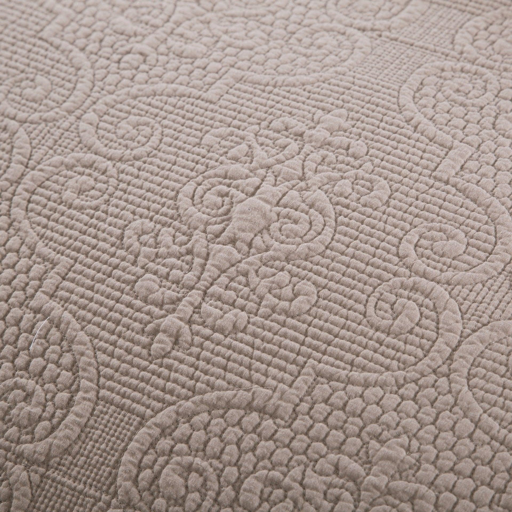 Meadow Taupe Floral Pillow Covers — Set of 2