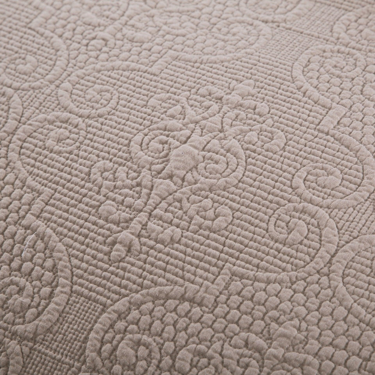 Meadow Taupe Floral Pillow Covers — Set of 2