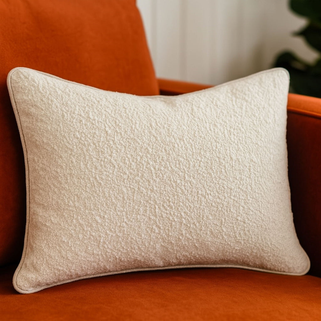 Ivory Haven Textured Pillow