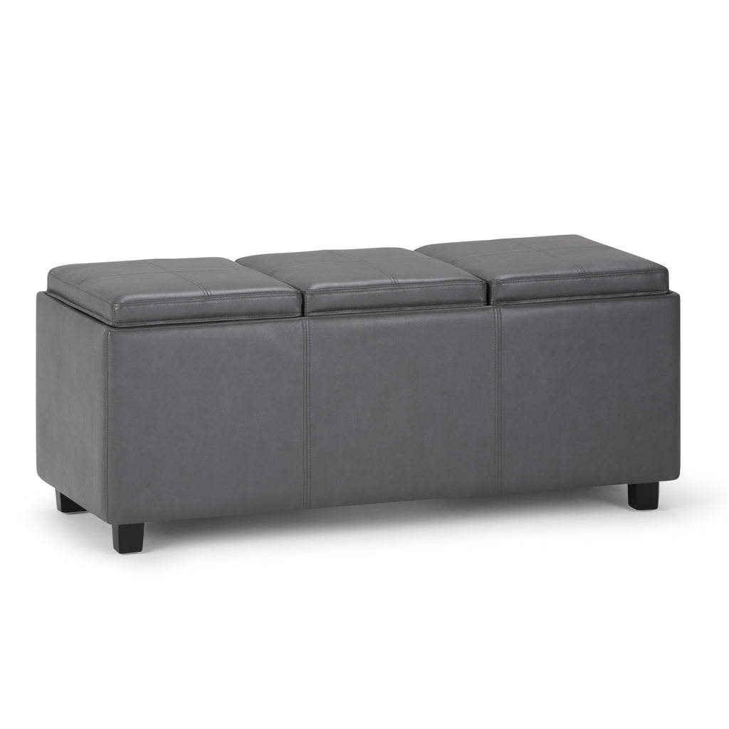 Haven Stone Tray-Top Storage Ottoman