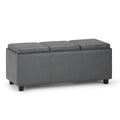 Haven Stone Tray-Top Storage Ottoman