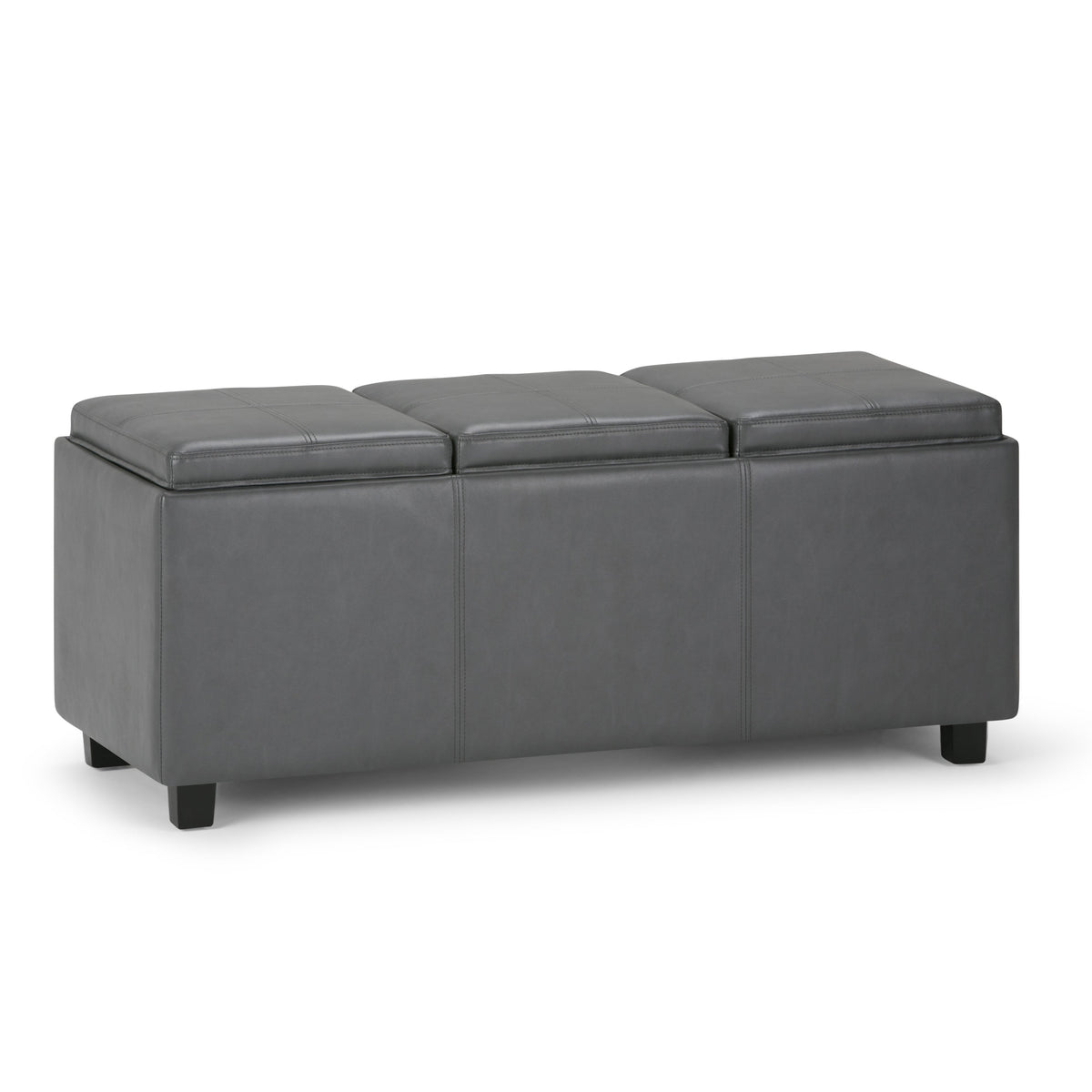 Haven Stone Tray-Top Storage Ottoman