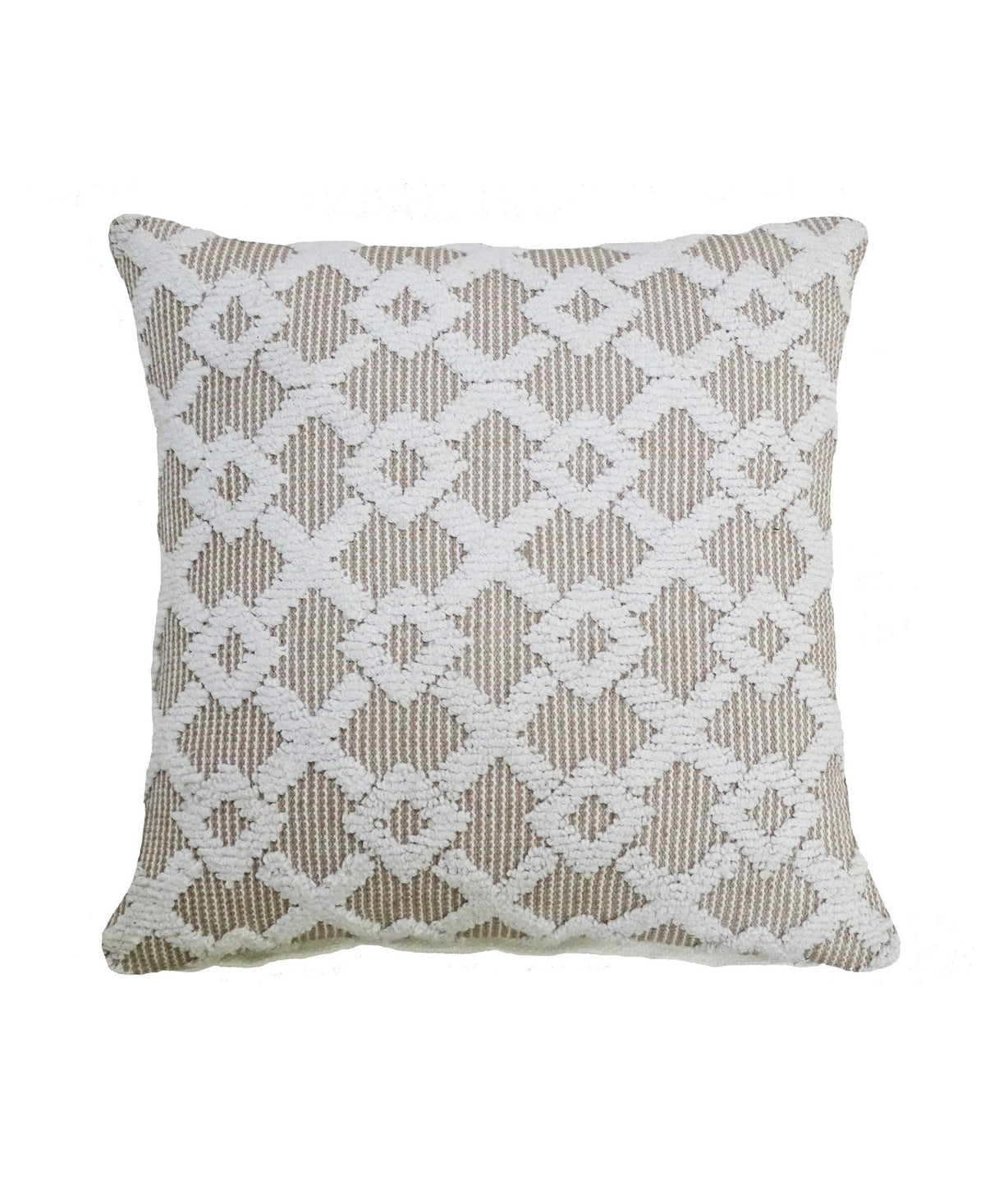 Haven Beige Geometric Pillow