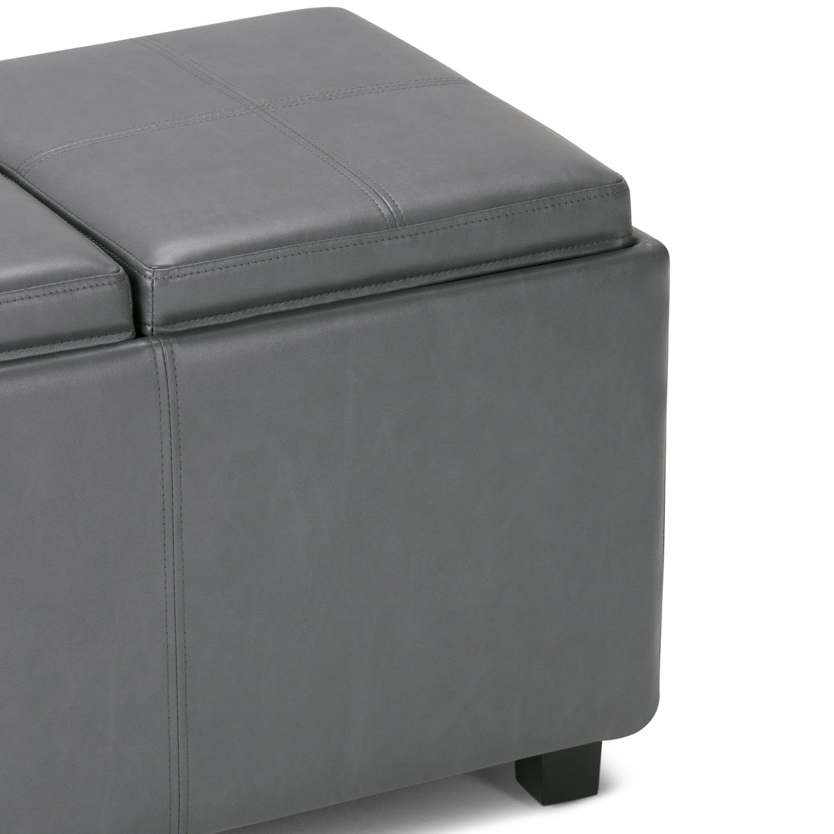 Haven Stone Tray-Top Storage Ottoman