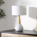 Meadow Ceramic & Linen Table Lamp