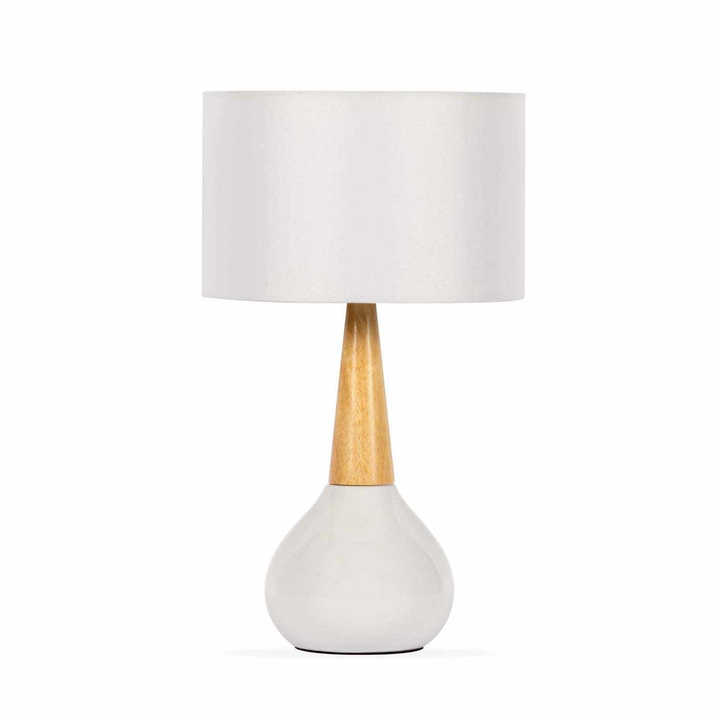 Meadow Ceramic & Linen Table Lamp