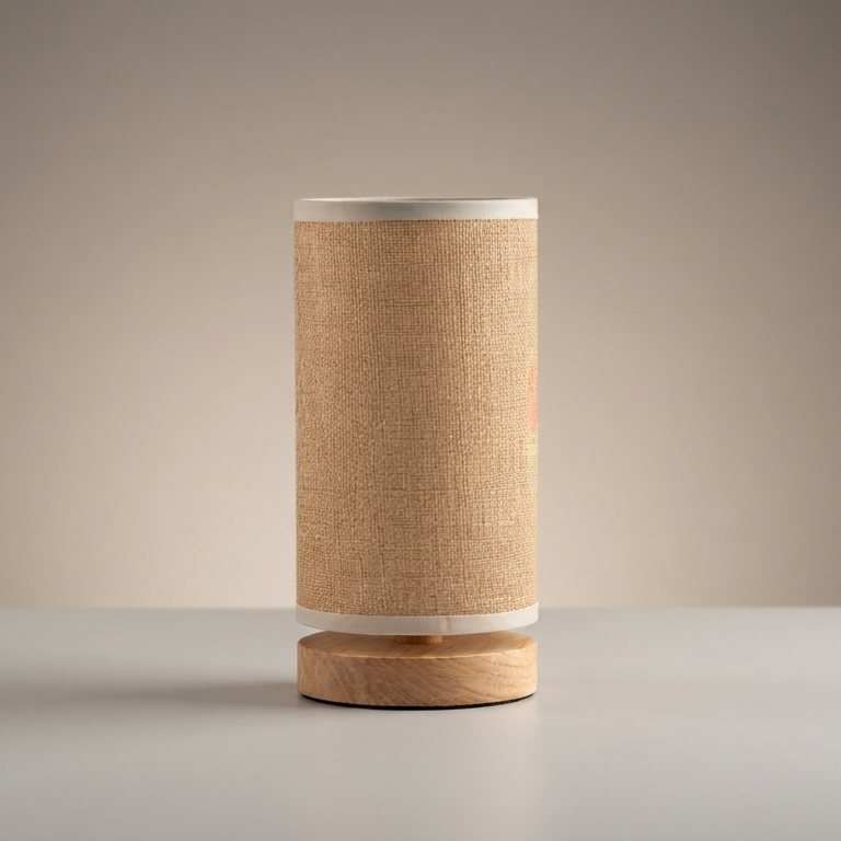 Hearth Jute & Wood Table Lamp
