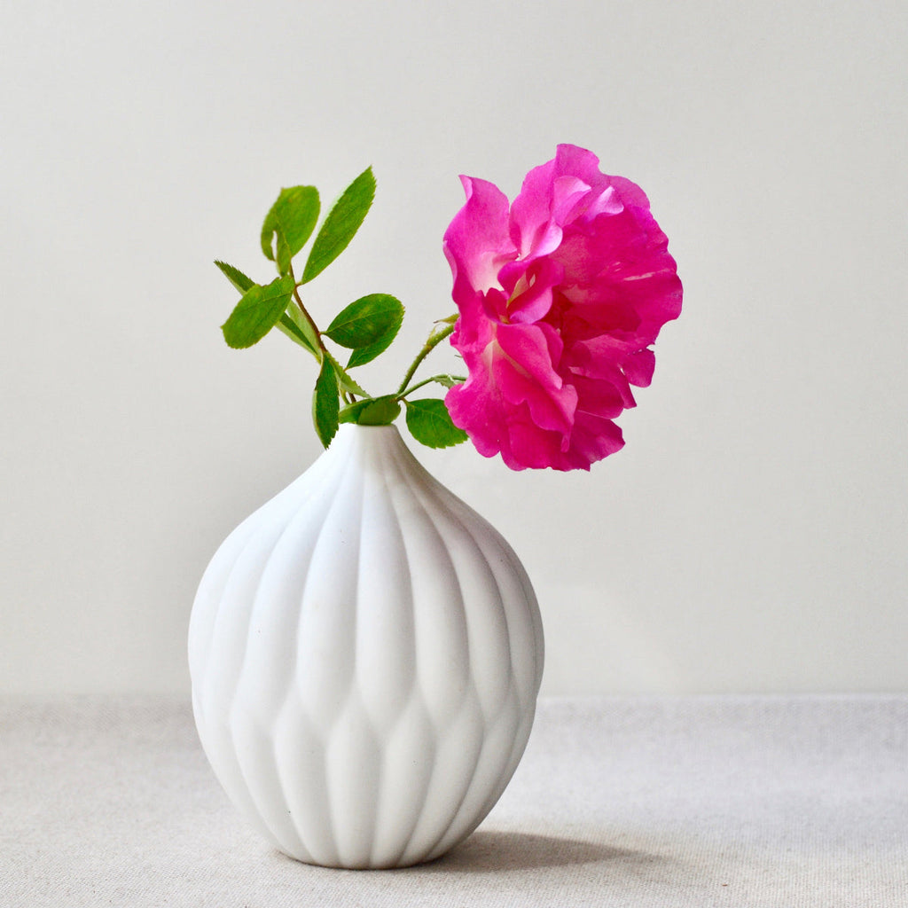 Meadow Sculpted Porcelain Vases — Set of 3