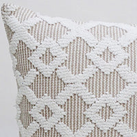 Haven Beige Geometric Pillow