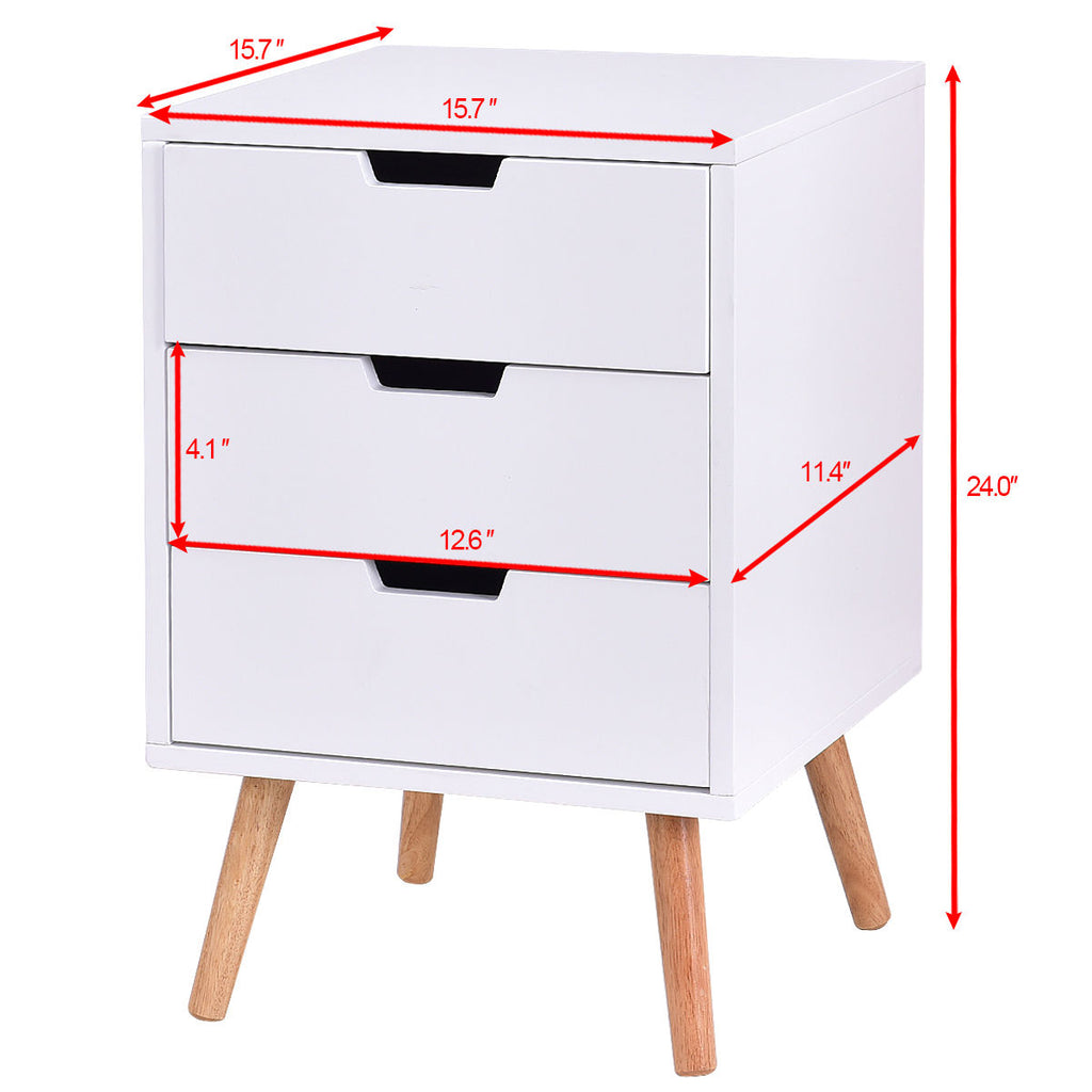 Meadow Three-Drawer End Table