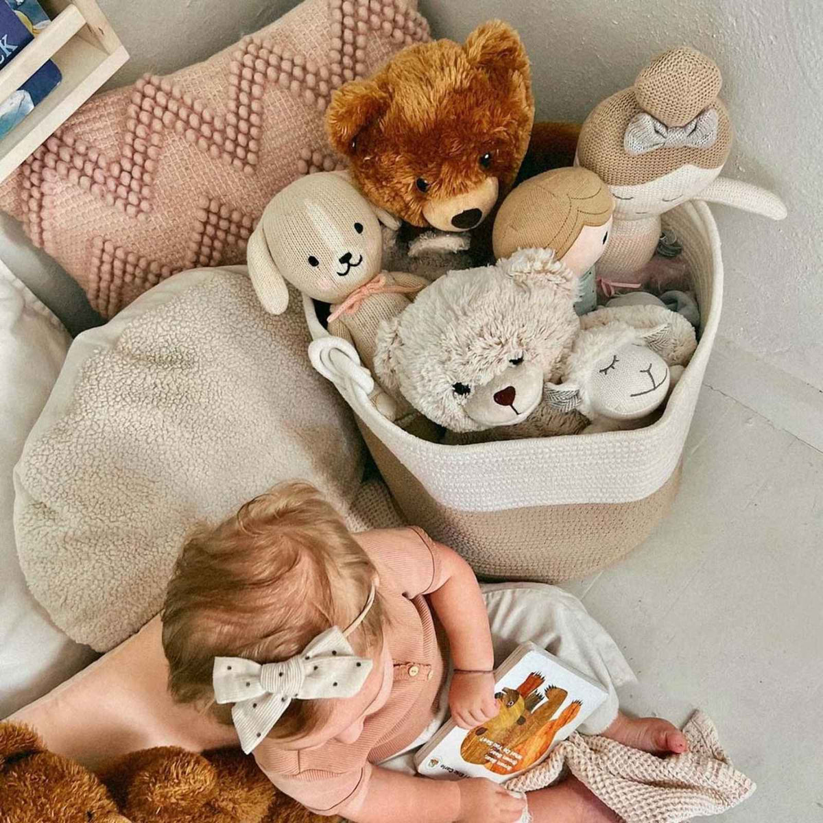 Haven Cream Rope Basket