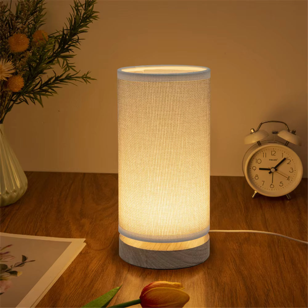 Hearth Jute & Wood Table Lamp