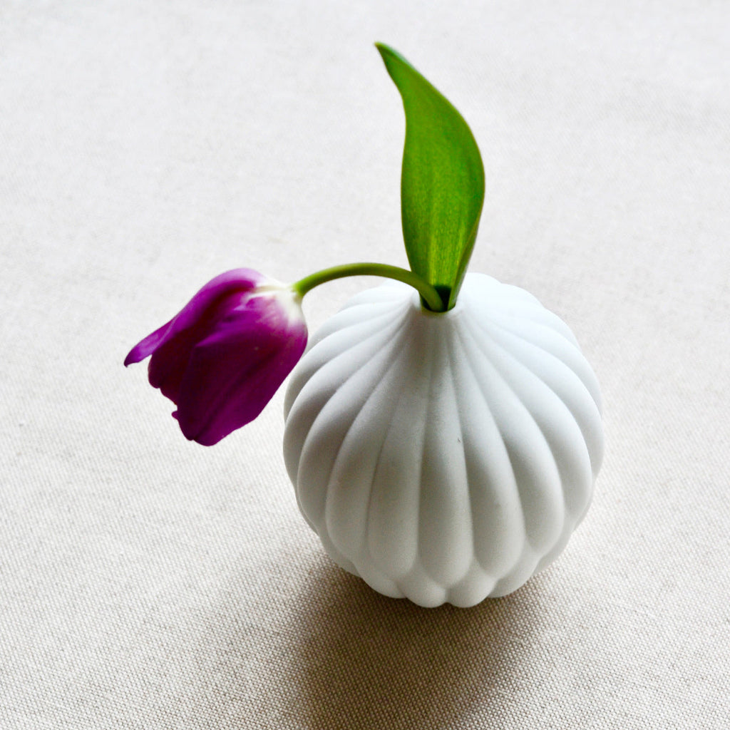 Meadow Sculpted Porcelain Vases — Set of 3