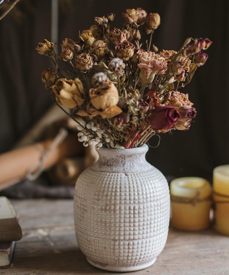 Meadow Textured Ceramic Jar Vase