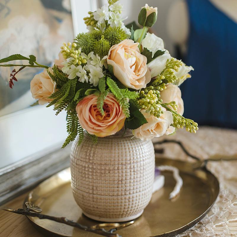 Meadow Textured Ceramic Jar Vase