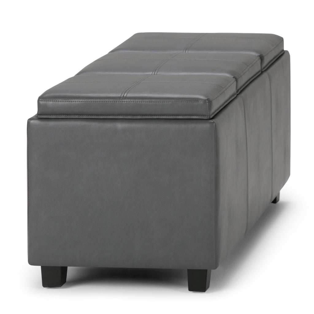 Haven Stone Tray-Top Storage Ottoman