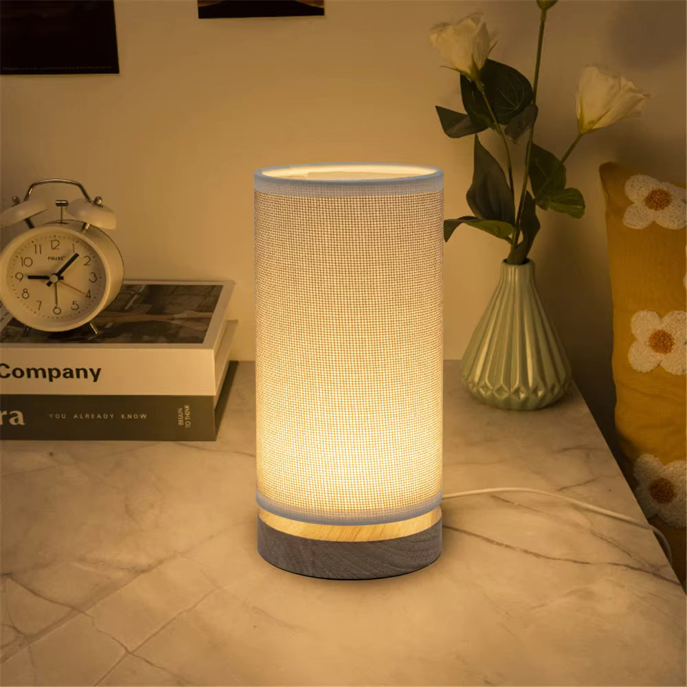 Hearth Jute & Wood Table Lamp